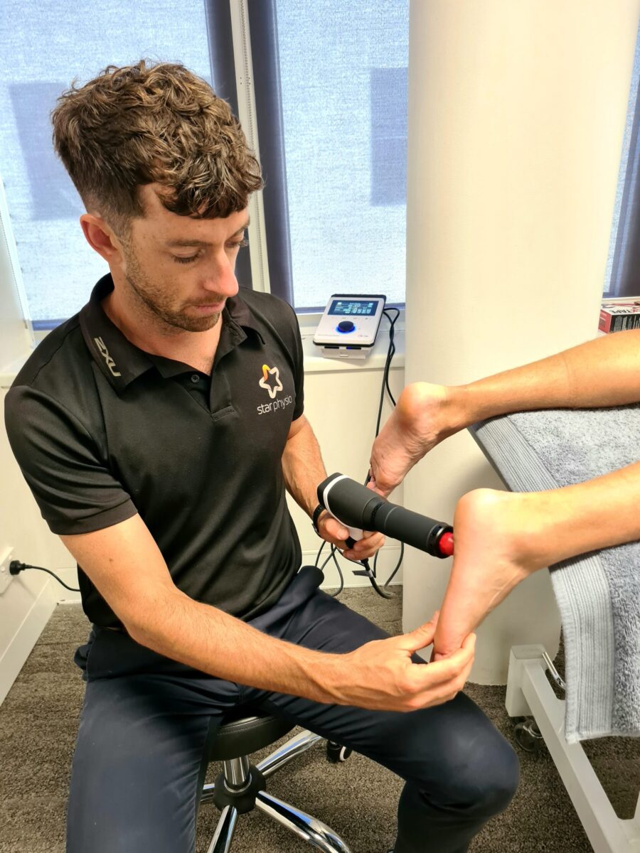 Shockwave therapy for plantar fasciitis at star physio