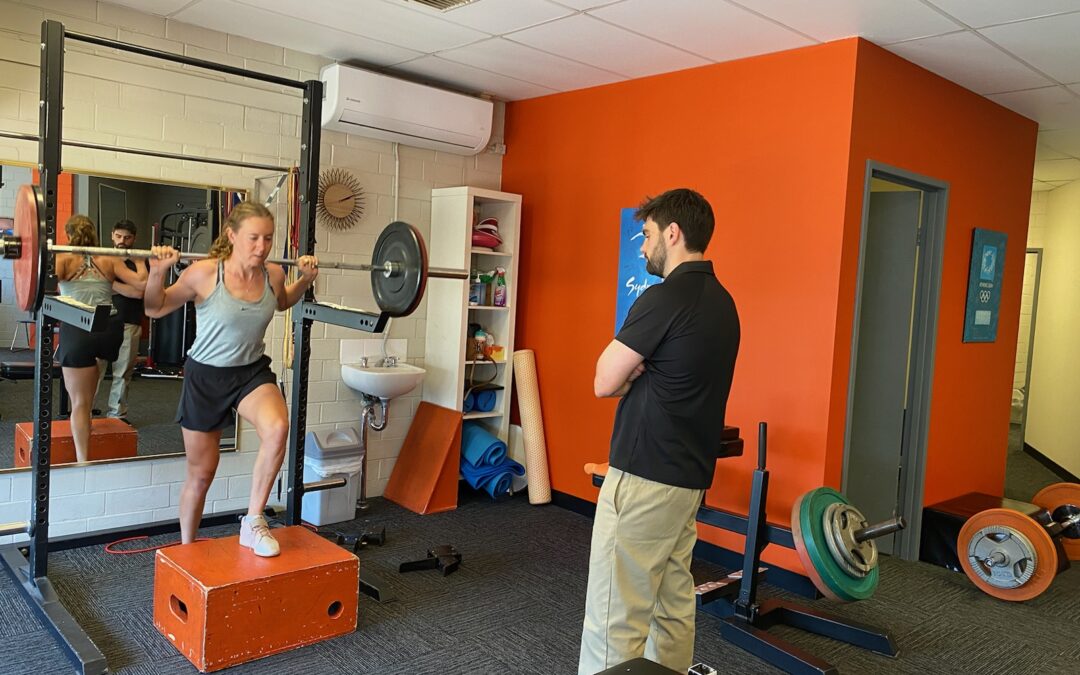 Professional Cycling doing strength rehabilitation at Star Physio