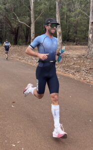 James Lewin in a triathlon Physiotherapy expert at Star Physio