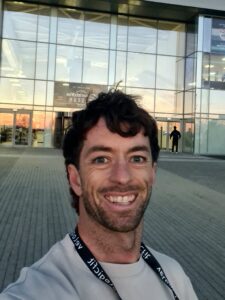 James Lewin at Silverstone UK attending the International Bike Fitting Institute Conference to bring the latest Bikefit Perth research and technology to Star Physio